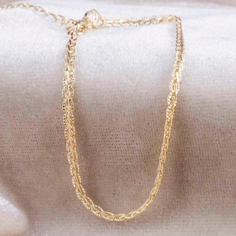 Pulsera Trenzada Diamantada